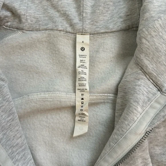 Lululemon Athletica Gray Zip-Up Sweater - Picture 3 of 4